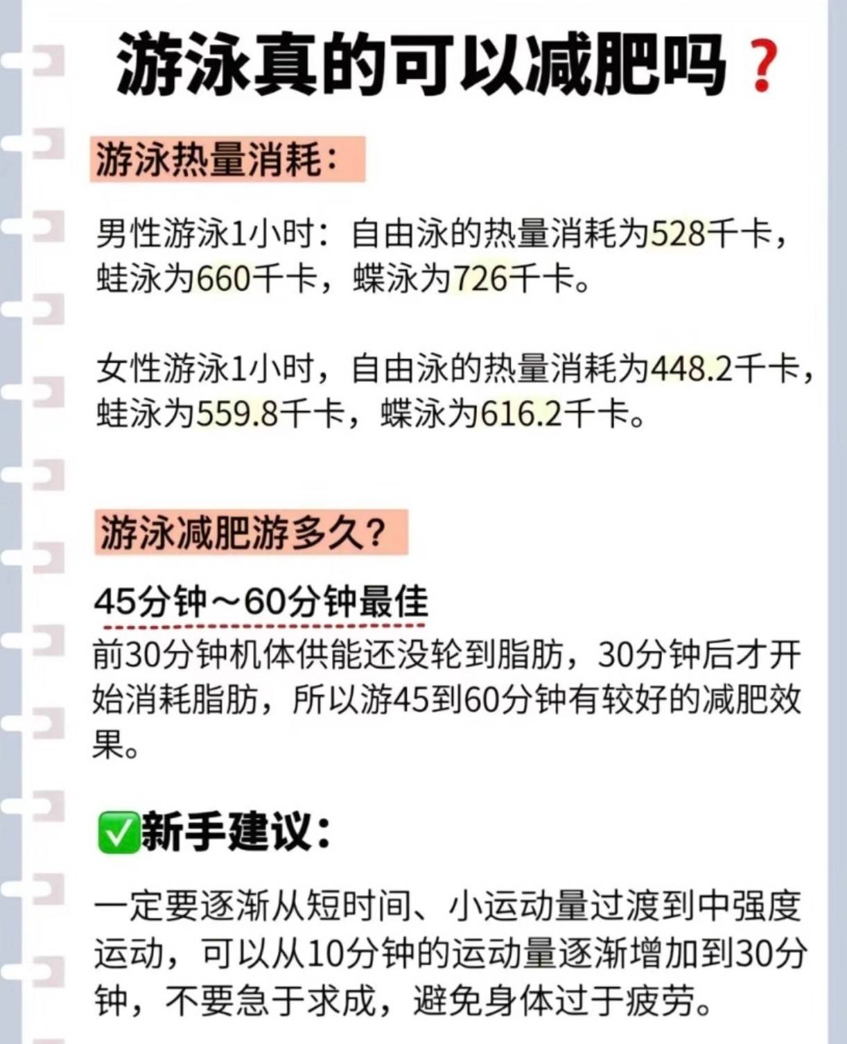 健身小知识 怎么样游泳减肥最快？(图1)